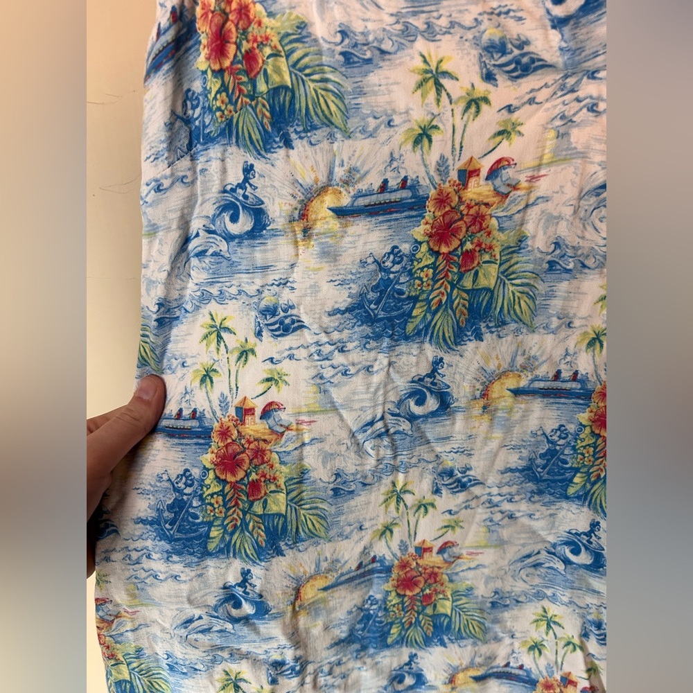 Disney Cruise Line Tropical Tank Top Dress Size S Vacation Aloha Mickey Travel - Picture 3 of 8